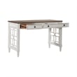 Liberty Furniture Magnolia Manor Alt L Shaped Desk Home Office Set - White