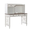 Liberty Furniture Magnolia Manor Home Office L Shaped Desk Set with Hutch White