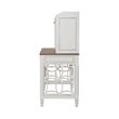 Liberty Furniture Magnolia Manor Home Office L Shaped Desk Set with Hutch White
