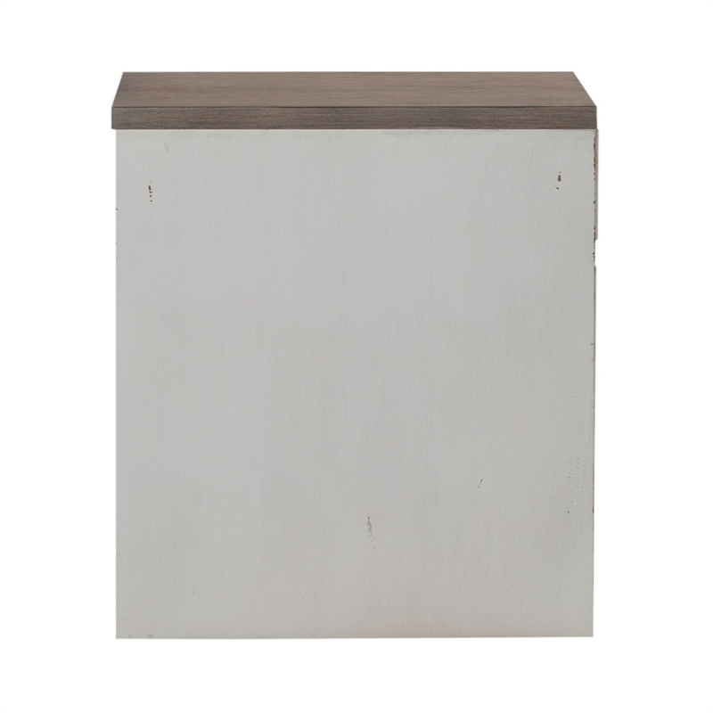 Liberty Furniture Magnolia Manor Optional L Shaped Desk Set Mobile File - White