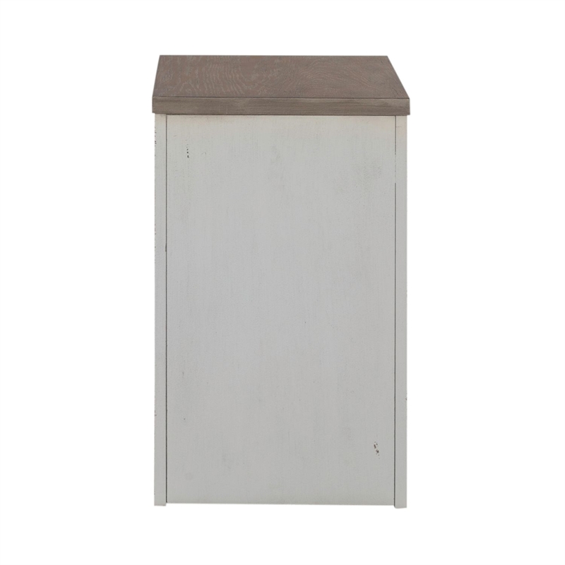 Liberty Furniture Magnolia Manor Optional L Shaped Desk Set Mobile File - White