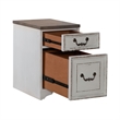 Liberty Furniture Magnolia Manor Optional L Shaped Desk Set Mobile File - White