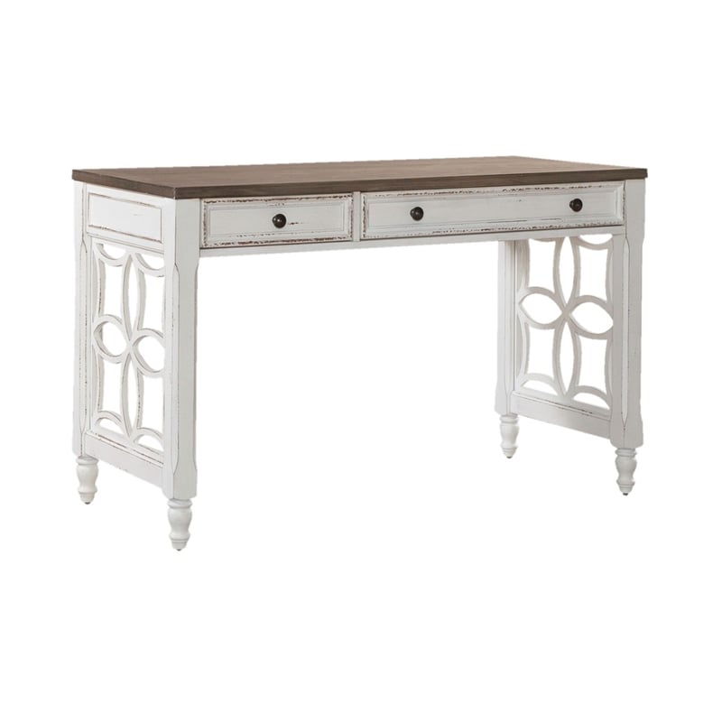 Liberty Furniture Magnolia Manor Optional L Shaped Desk Set Mobile File - White