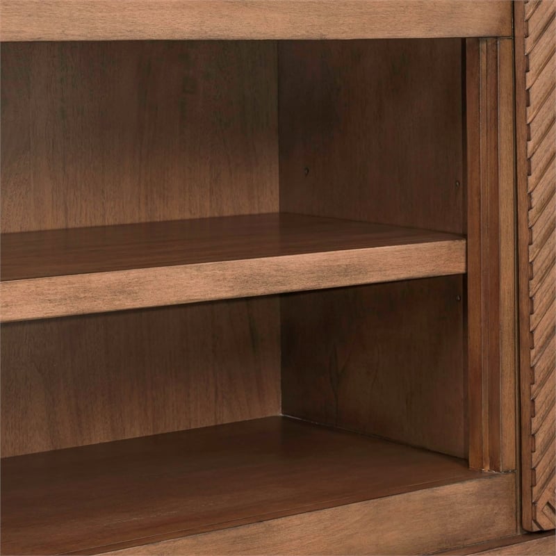 Liberty Furniture Eastons 84 Inch TV Console for Living Room Storage - Brown