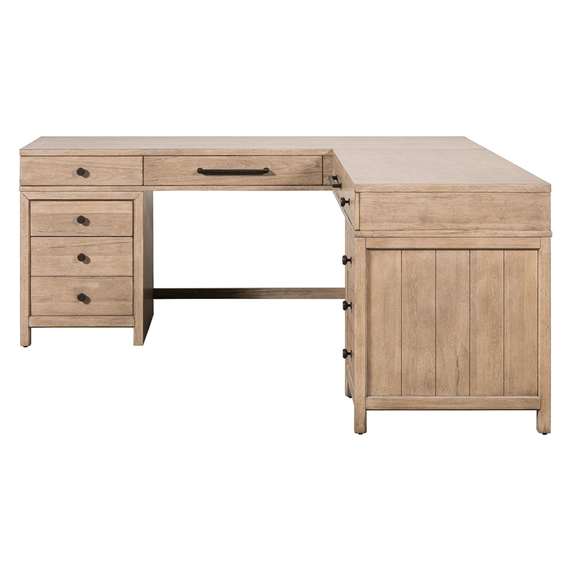 Liberty Furniture Proximity Place L Shaped Desk SetHome Office - Brown