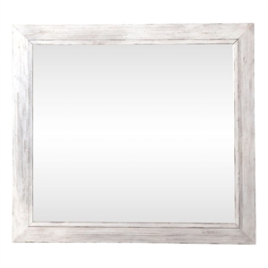 Liberty Furniture River Place Mirror Wood Frame - White