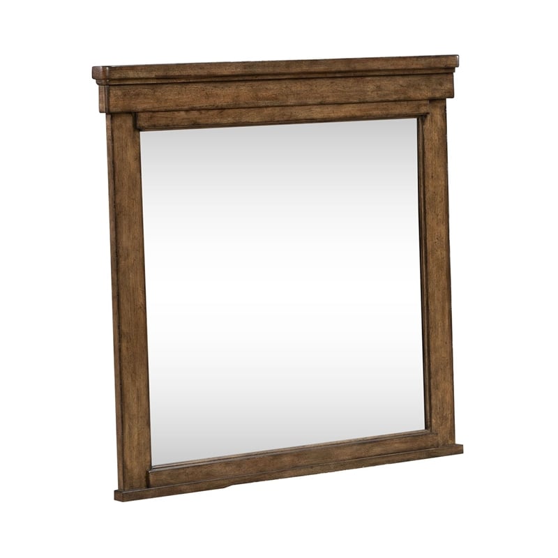Liberty Furniture Carolina Park Mirror Wood Frame - Brown