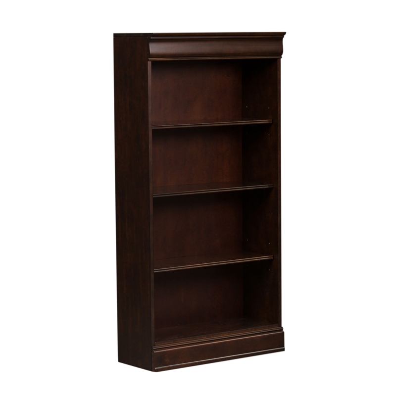 Liberty Furniture Brayton Manor Stepped Bookcase Wall 4 Piece Set - Brown