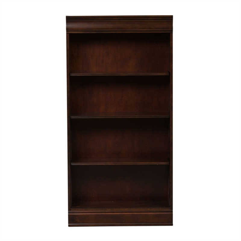 Liberty Furniture Brayton Manor Stepped Bookcase Wall 4 Piece Set - Brown
