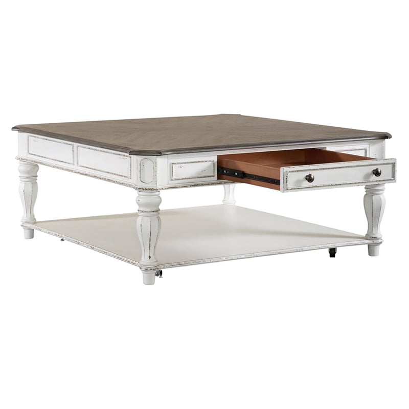 Liberty Furniture Magnolia Manor 3 Piece Set (1-Cocktail 2-End Tables) - White