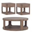 Liberty Furniture South Bend Opt 3 Piece Set Cocktail Table 2 End Tables - Brown