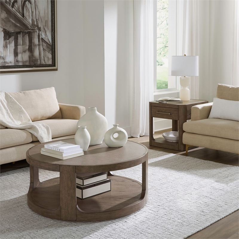 Liberty Furniture South Bend Opt 3 Piece Set Cocktail Table 2 End Tables - Brown