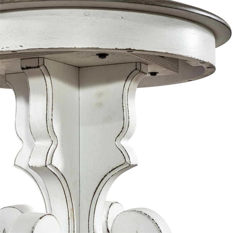 Liberty Furniture Magnolia Manor Round End Table - White