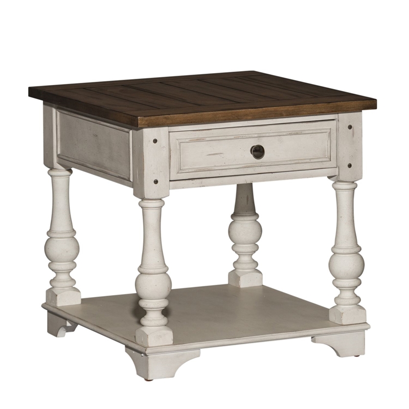 Liberty Furniture Morgan Creek Alt 3 Piece Set Cocktail Table 2 End Tables White