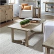 Liberty Furniture Proximity Place 3 Piece Set Cocktail Table 2 End Tables- Brown