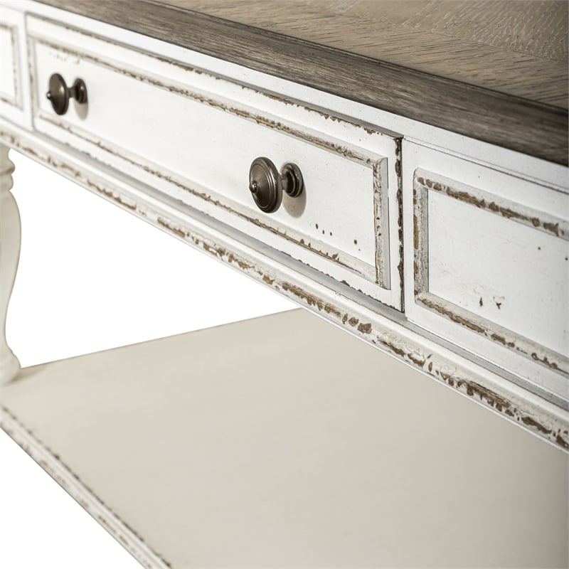 Liberty Furniture Magnolia Manor Oversized Square Cocktail Table White