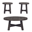 Liberty Furniture Modern Farmhouse 3 Piece Set Cocktail Table 2 End Tables Gray