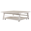 Liberty Furniture Modern Farmhouse Oversized Square Cocktail Table White