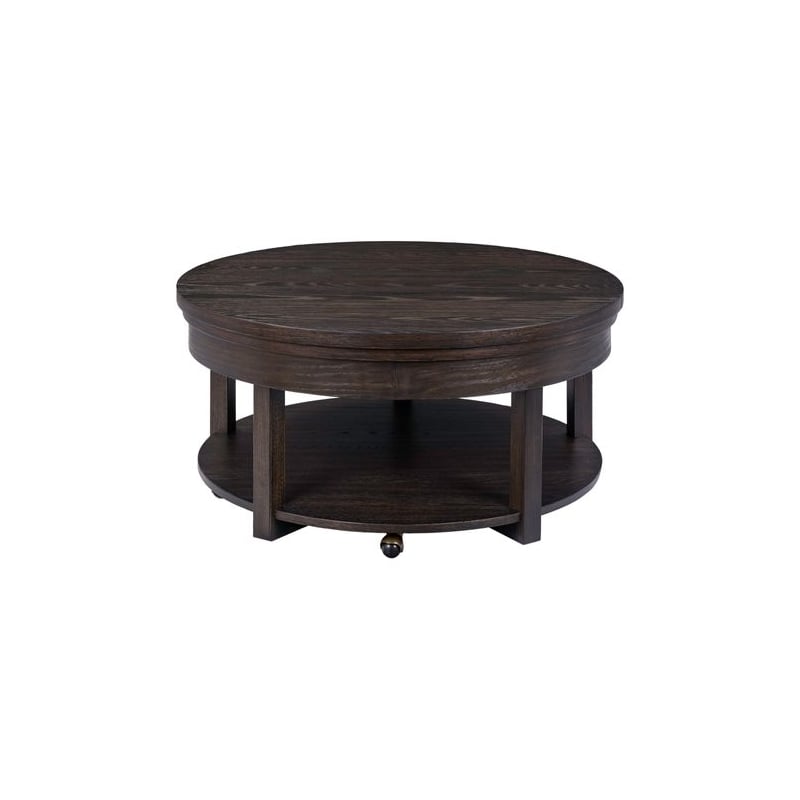 Liberty Furniture Weston Round Living Room Lift Top Cocktail Table - Brown