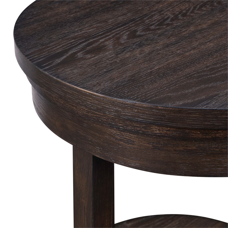 Liberty Furniture Weston Living Room Round End Table - Brown
