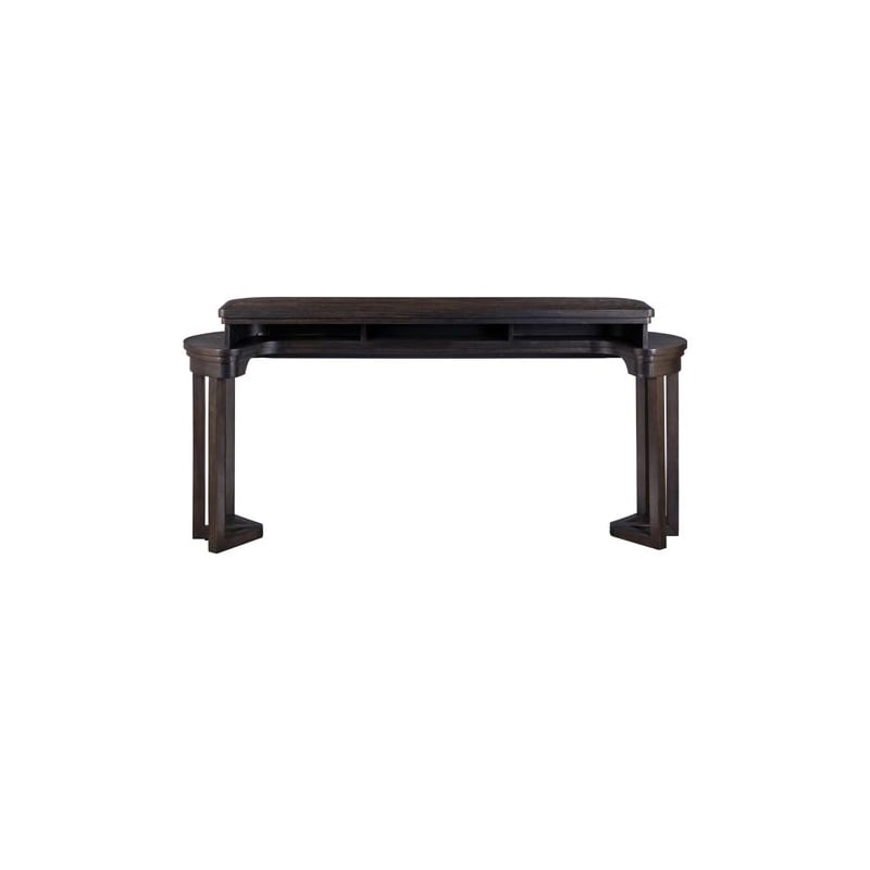 Liberty Furniture Weston 4 Piece Set Charging Console Table 3 Stools - Brown