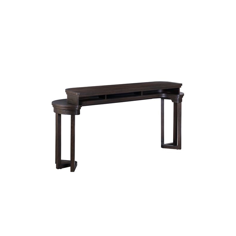 Liberty Furniture Weston Console Bar Table AC USB Charging Station - Brown