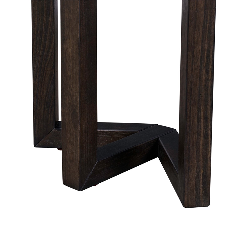 Liberty Furniture Weston Console Bar Table AC USB Charging Station - Brown
