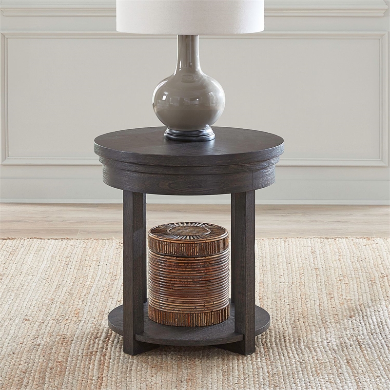 Liberty Furniture Heartland Alt 3 Piece Round Cocktail Table 2 End Tables White