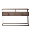 Liberty Furniture Jamestown Sofa Table Open Shelf Storage Drawer - Brown