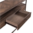 Liberty Furniture Jamestown Sofa Table Open Shelf Storage Drawer - Brown