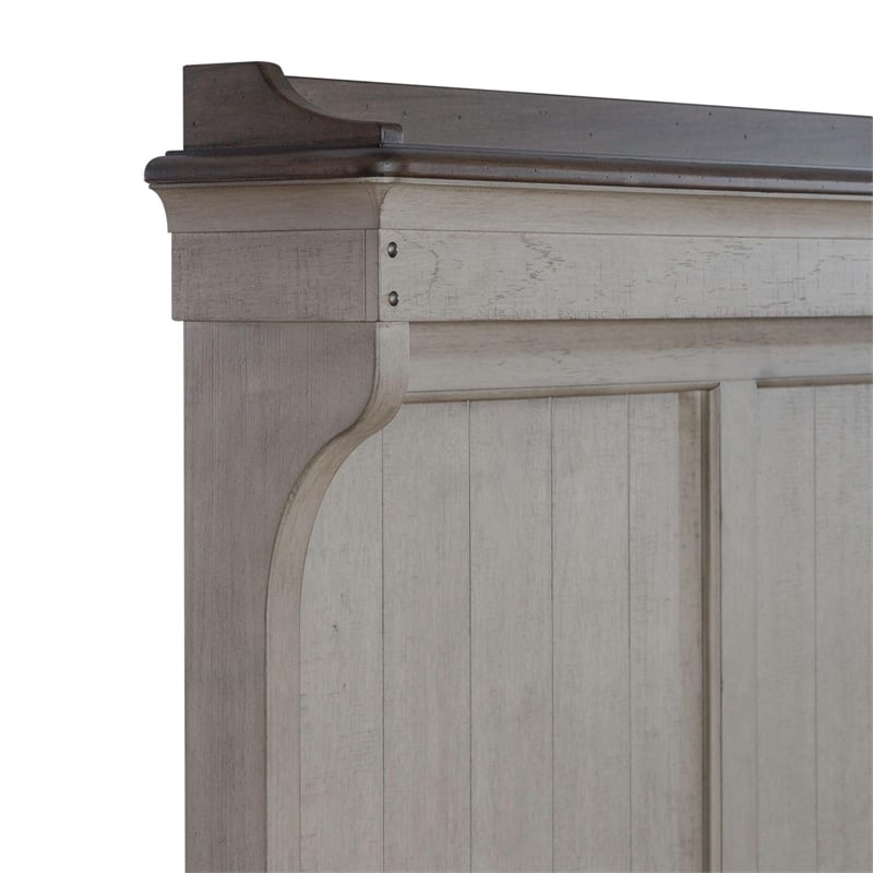 Liberty Furniture Ivy Hollow Queen Mantle Headboard - White