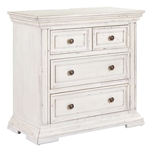 Liberty Furniture Big Valley Bedside Chest AC USB Charging Station - White