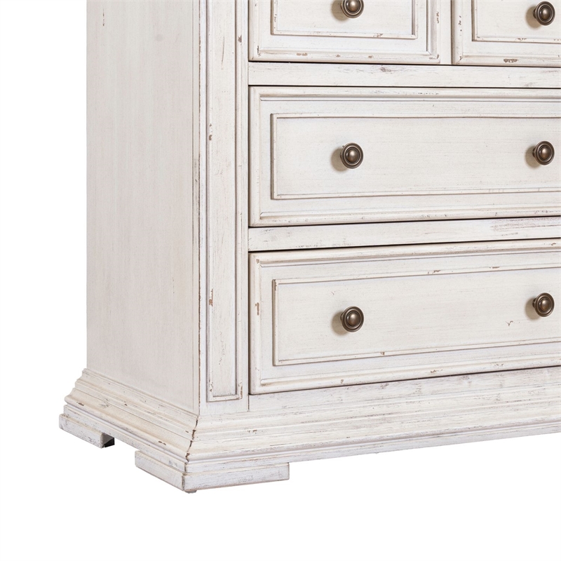 Liberty Furniture Big Valley Bedside Chest AC USB Charging Station - White