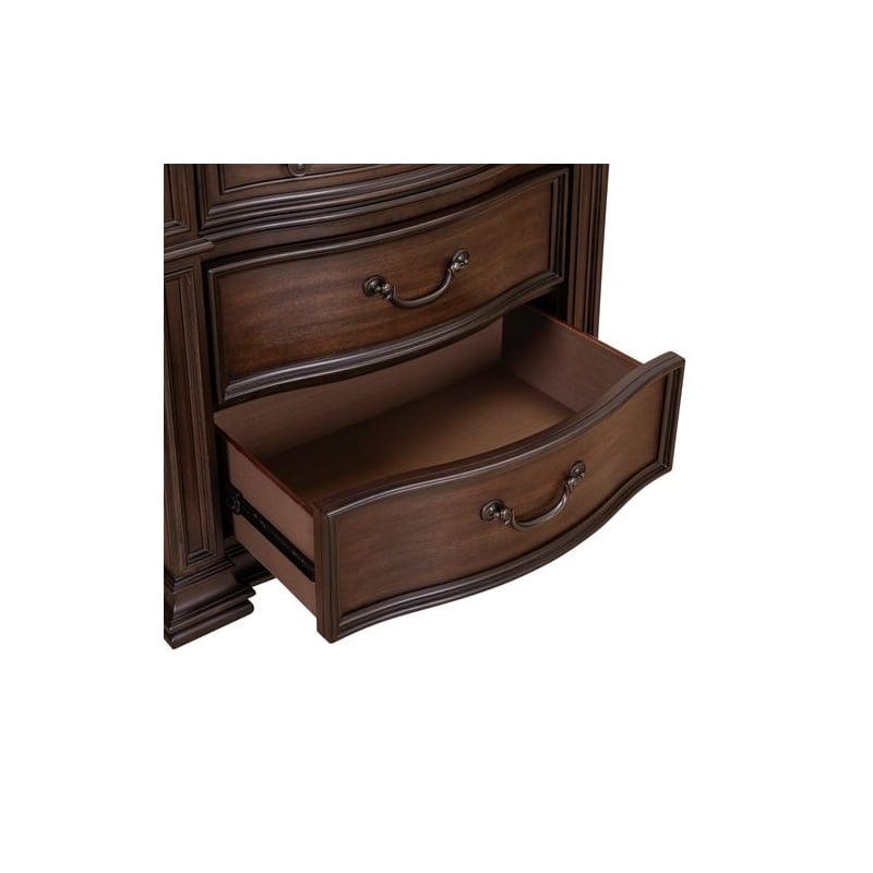 Liberty Furniture Provence Park Bedside Chest AC USB Charging Station - Brown