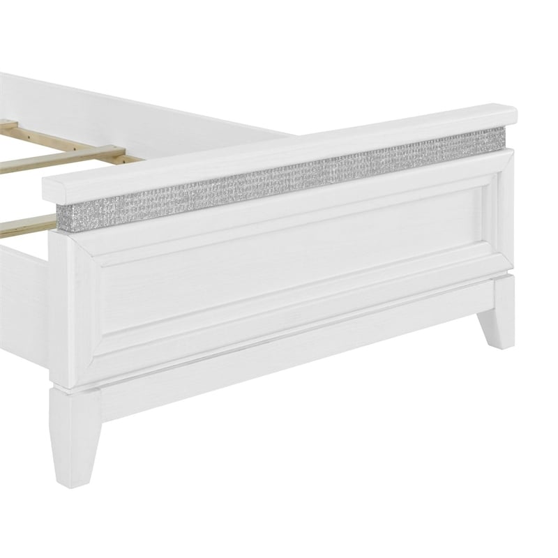 Liberty Furniture Reflections Full Upholstered Bed - White