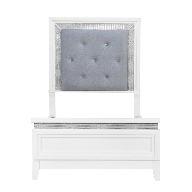 Liberty Furniture Reflections Full Upholstered Bed - White