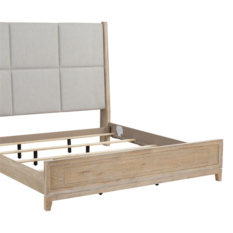 Liberty Furniture Brentwood King California Upholstered Bed - Brown