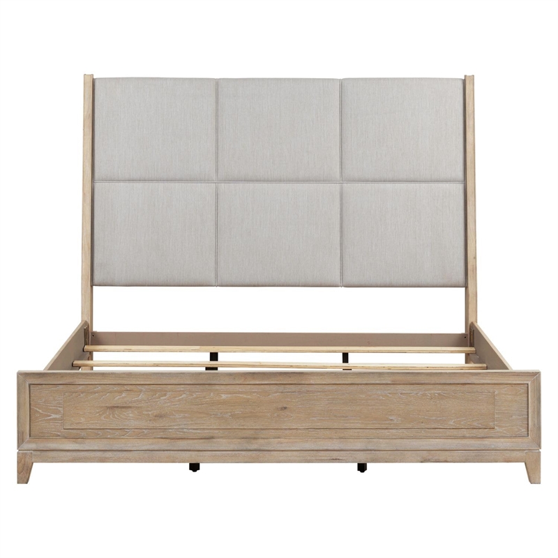 Liberty Furniture Brentwood King California Upholstered Bed - Brown
