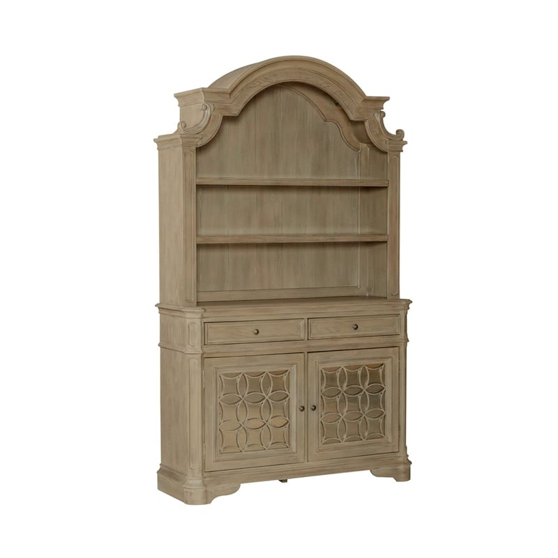 Liberty Furniture Magnolia Manor Hutch & Buffet Dining Room Storage - Brown