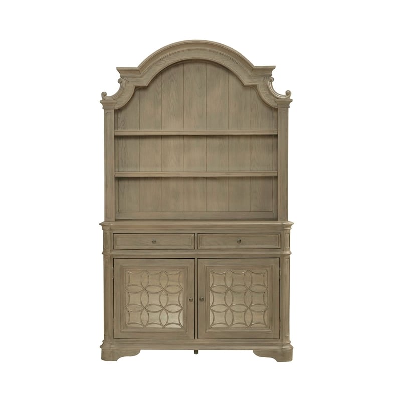 Liberty Furniture Magnolia Manor Hutch & Buffet Dining Room Storage - Brown