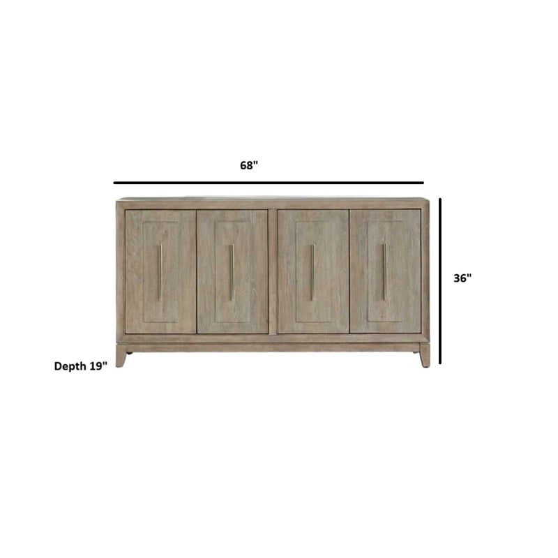 Liberty Furniture Brentwood Sideboard Dining Room Storage - Brown