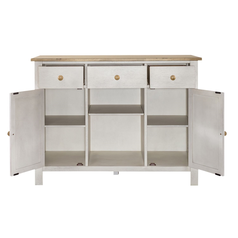 Liberty Furniture Lindsey Farm Server Dining Room Storage - White