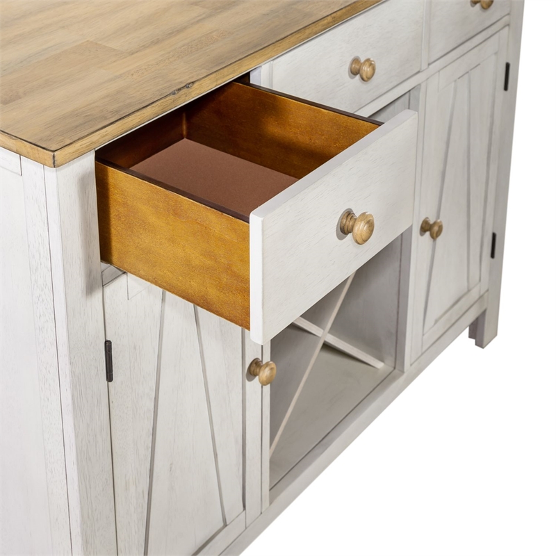 Liberty Furniture Lindsey Farm Server Dining Room Storage - White