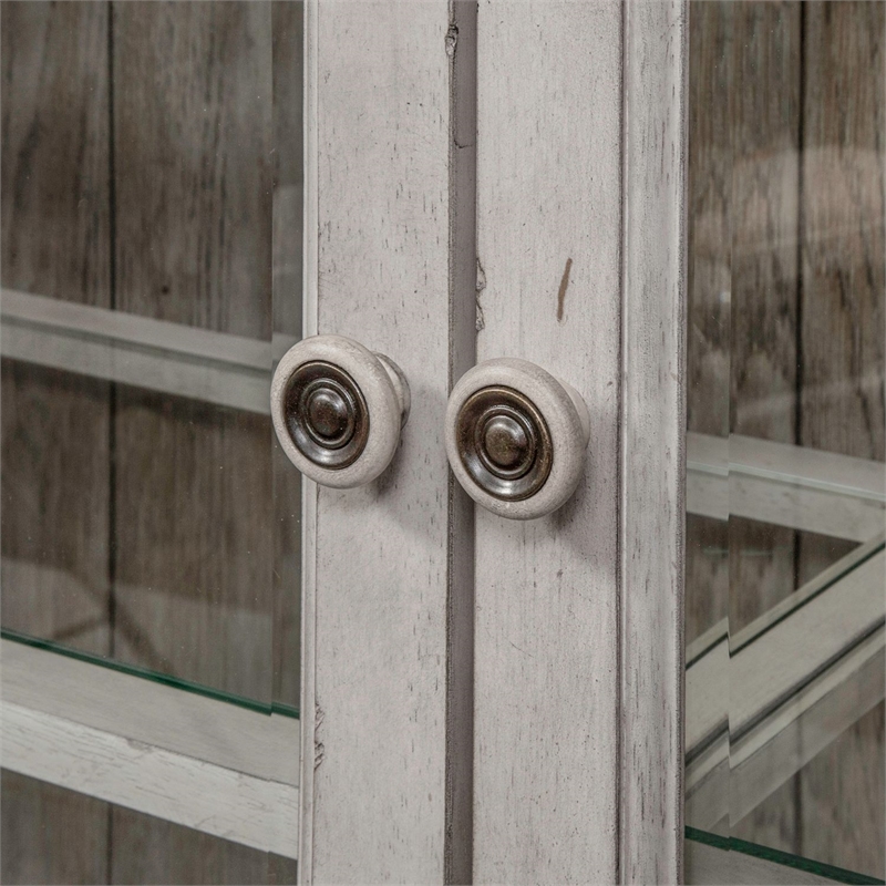 Liberty Furniture Whitney Display Cabinet Dining Room Storage - White