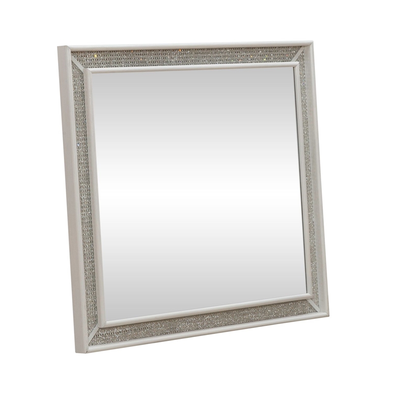 Liberty Furniture Reflections Lighted Mirror Bedroom Dresser Mount - White