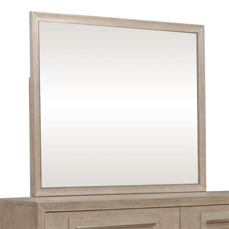 Liberty Furniture Brentwood Landscape Mirror Bedroom Dresser Mount - Brown