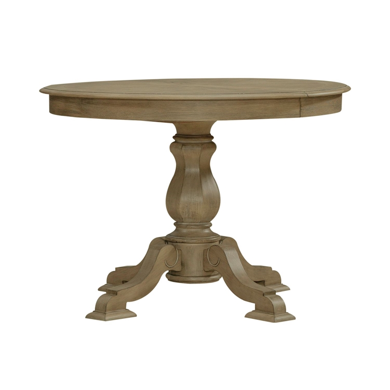 Liberty Furniture Magnolia Manor Dining Room Pedestal Table Set - Brown