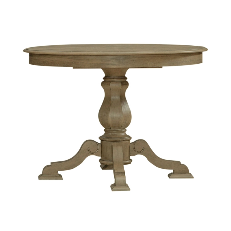 Liberty Furniture Magnolia Manor Dining Room Pedestal Table Set - Brown