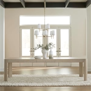 Liberty Furniture South Bend Dining Room Rectangular Leg Table - White