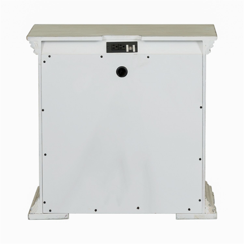 Liberty Furniture Big Valley 2 Drawer Night Stand with Charging Station - White
